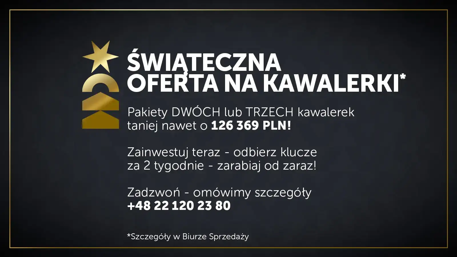 Świąteczna oferta na kawalerki w Browarach Warszawskich