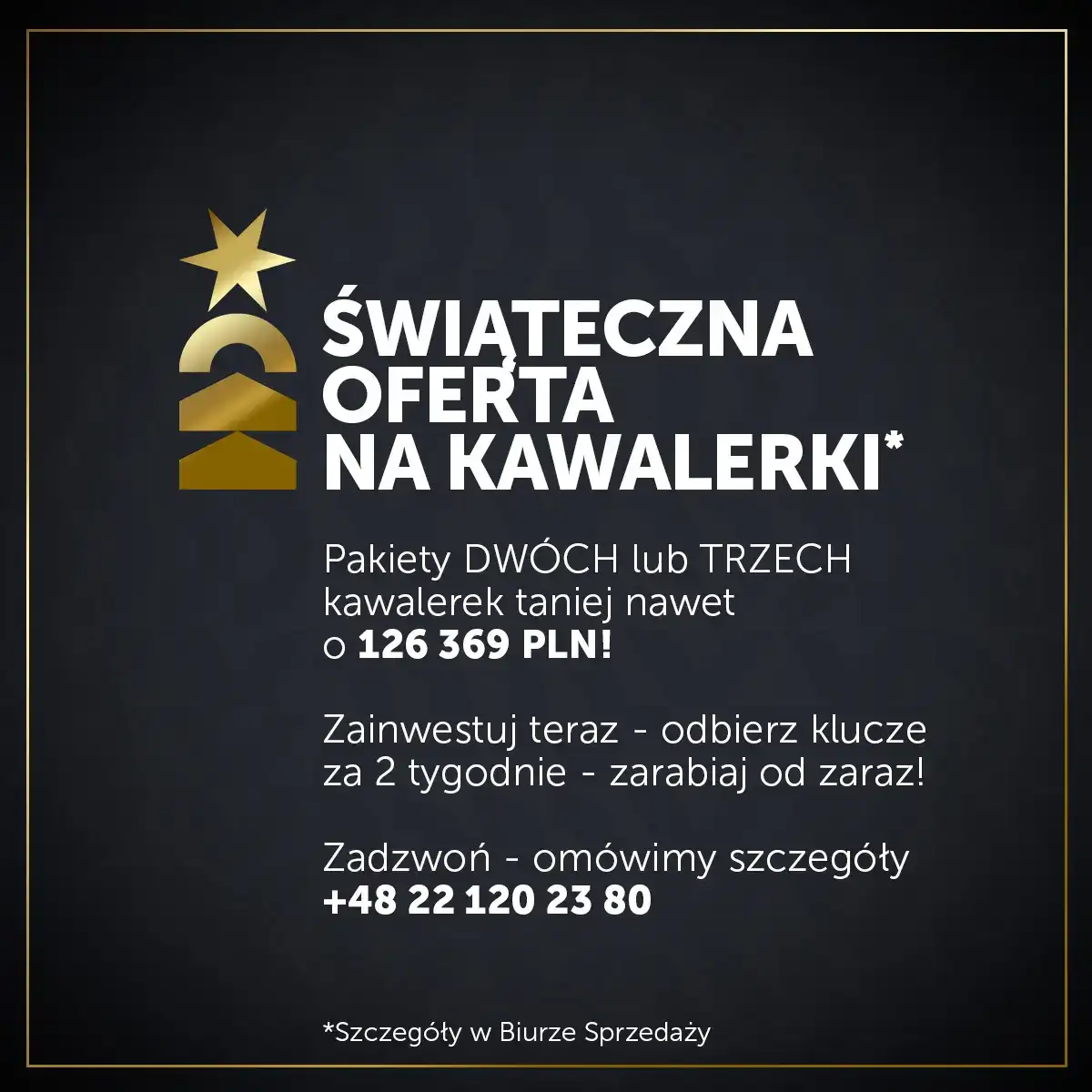 Świąteczna oferta na kawalerki w Browarach Warszawskich